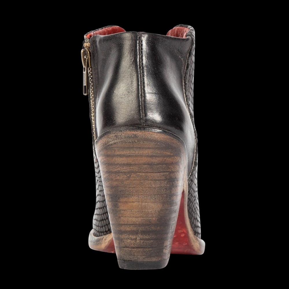 Freebird Black Textured Ankle Boots - Picture 6 of 9